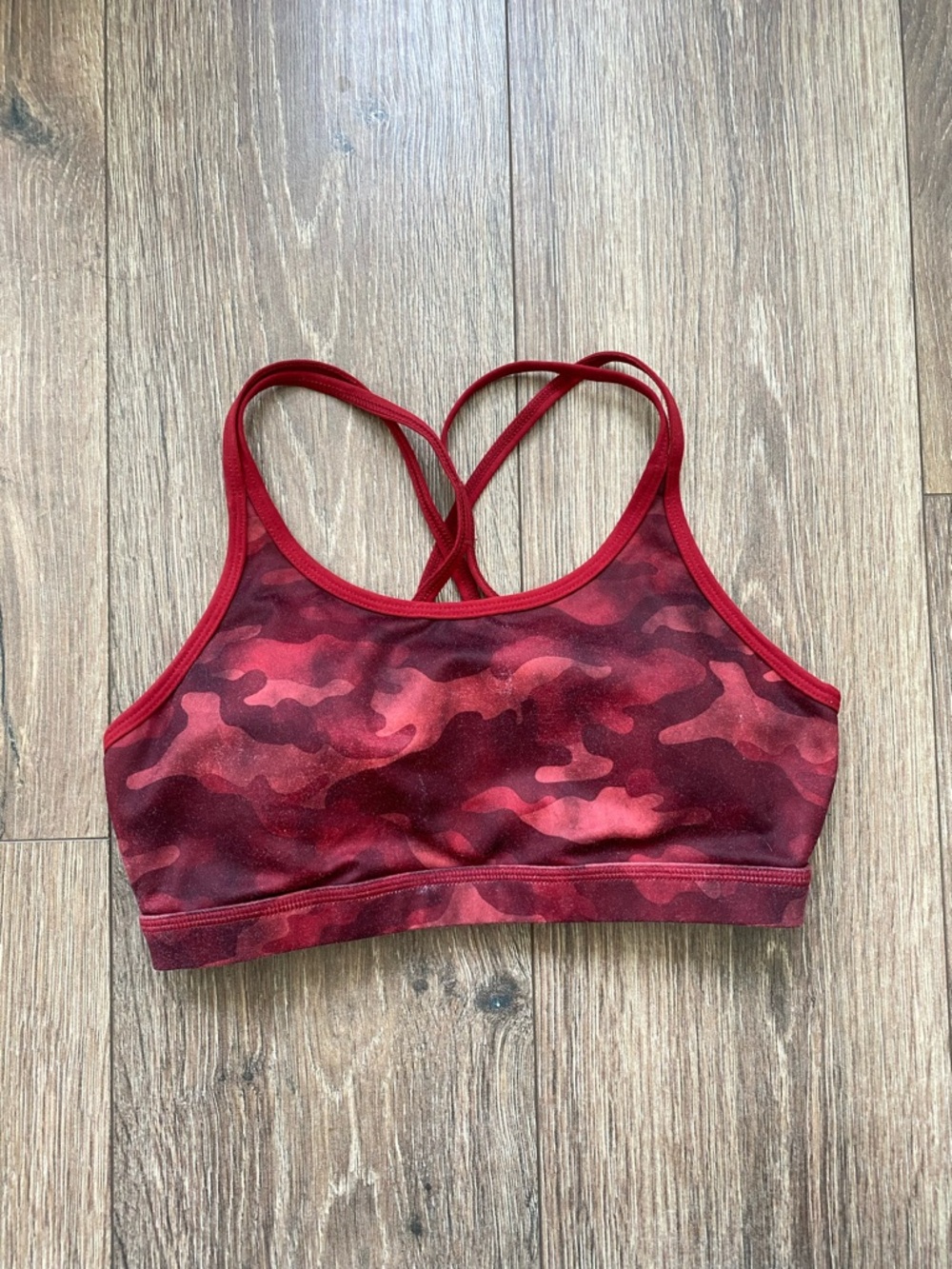 Born Primitive Red Camo Crossback Sports Bra